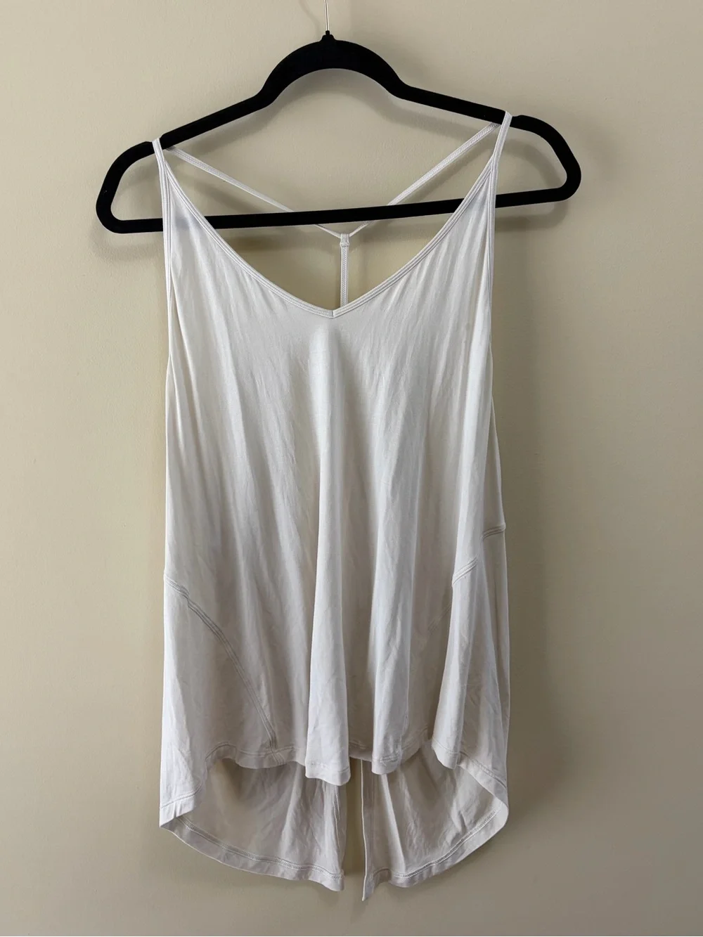 Soft lululemon athletica Modal-Silk blend Tank Top Size 10 Color Bone Like-New